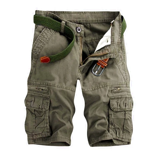 GSGGIG Men’s Cargo Shorts Relaxed Fit,Cotton Twill Work Shorts,Outdoor Lightweight Casual Shorts for Men with Pockets No Belt