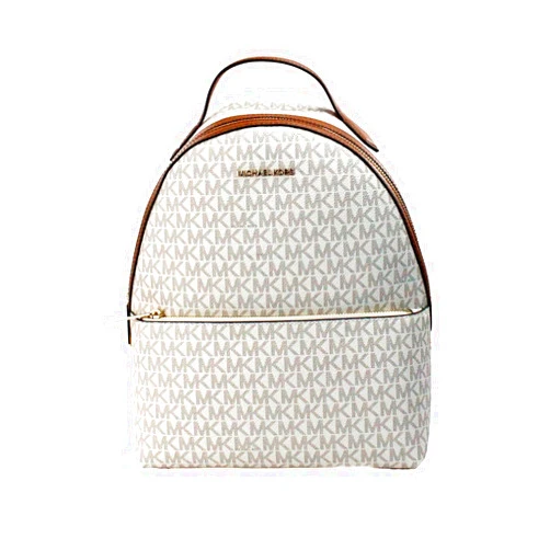 Michael Kors Sheila Medium Logo Backpack (Vanilla)
