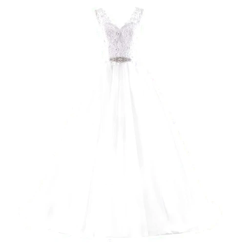 Generic Women's Wedding Dresses for Bride Sweetheart Appliques with Beading Ball Gown Two Straps Bridal Dresses with Big Train