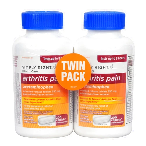 Member's Mark Arthritis Pain Reliever, Extended Release, Acetaminophen 650 mg, 400 Caplets