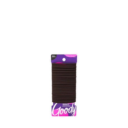 Goody Women's Ouchless Braided Elastics, Brown, 30 CT