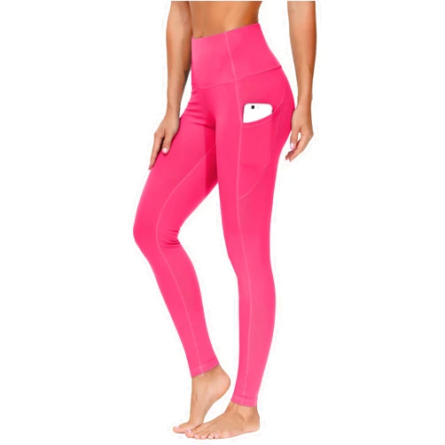 THE GYM PEOPLE Thick High Waist Yoga Pants with Pockets, Tummy Control Workout Running Yoga Leggings for Women