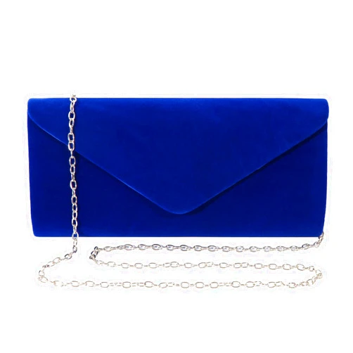 YIXUND Clutch Purses Evening Bag for Women Party Prom Black-Tie Events Velvet Handbag Shoulder Cross Body Bag With Detachable Chain