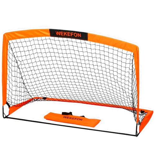 WEKEFON Soccer Goal, 5' x 3.1' Portable Soccer Net with Carry Bag for Backyard Games and Training for Adults and Youth Soccer Practice