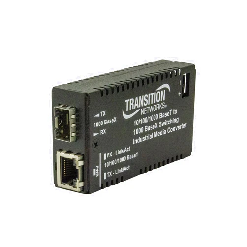 Transition Networks Hardened Mini 10/100/1000 Bridging Media Converter