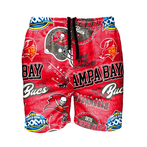 FOCO Men's Team Logo Rush Swimming Trunks