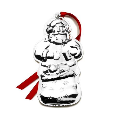 Wallace 2024 Sterling Silver Santa Ornament 8th Edition