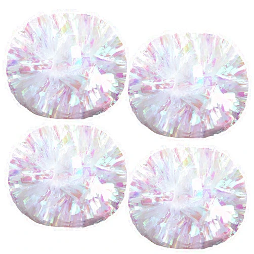 Hlonon 4 Pack Cheerleader Pom Poms Sports Dance Cheer Plastic Pom Poms Cheerleading for Sports Team Spirit Cheering