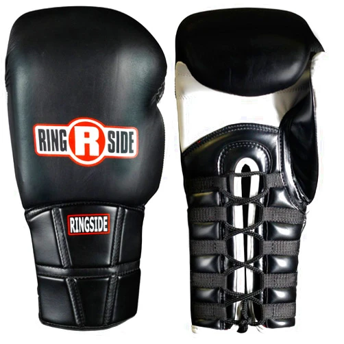 Ringside IMF Pro Fight Gloves, Black, 8-Ounce