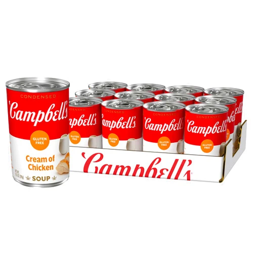 Campbell's Condensed Gluten Free Cream of Chicken Soup, 10.5 oz Can (12 Pack)
