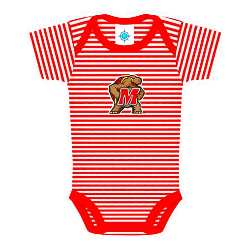 Creative Knitwear College Baby NCAA Infant Striped Bodysuit