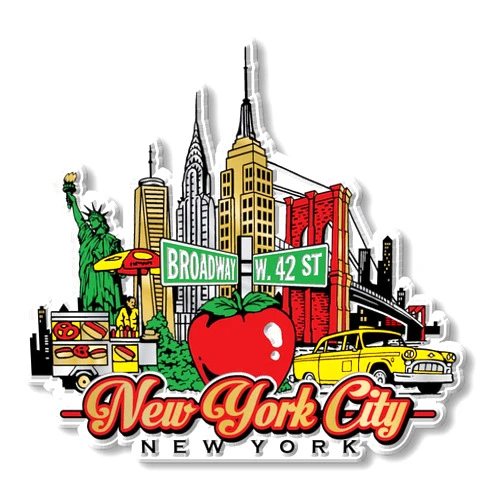Classic Magnets New York City Magnet by Classic Magnets, Collectible Souvenirs Made in The USA, 4