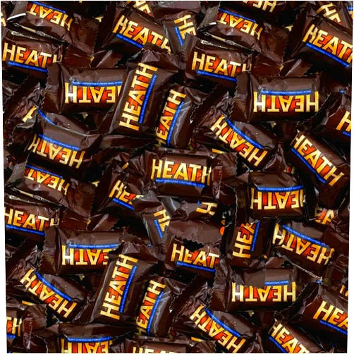 Tundras Heath Toffee Bar Miniatures - 120 count 2 lbs pounds Holiday mini Candy Bars - Smooth and Crunchy Bites - Individually Wrapped Candy Pieces - Mini Candy Bars Chocolate Toffe heat