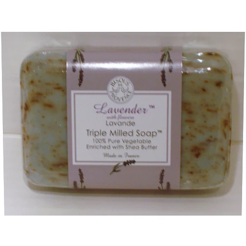 TOPIST Bisous De Provence Lavender Triple Milled Soap Enriched with Shea Butter
