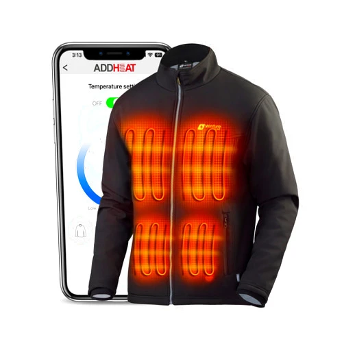 Venture Heat Men's Heated Jacket with Battery Included - High Powered Self Warming Coat, Softshell Water Resistant