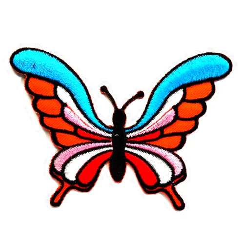 NiPitShop Butterfly Dragonfly Patch Nipitshop Patches Butterfly Natural Wildlife Design Mix Colors Butterfly Animal Insect Cartoon Embroidered Patches Embroidery Patches Iron On Patches Sew On Applique Patch