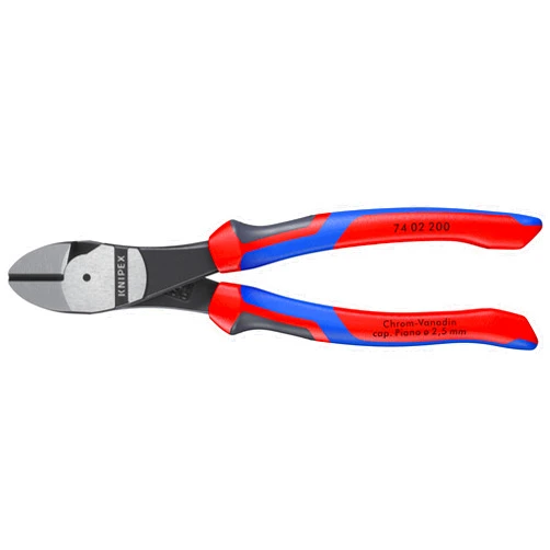 KNIPEX - KPX7402200 Tools - High Leverage Diagonal Cutters, Multi-Component (7402200) 8 inches