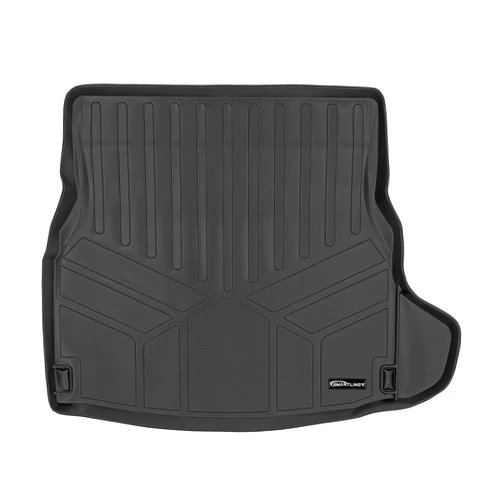 SMARTLINER All Weather Cargo Trunk Liner Floor Mat Black for 2015-2021 Mercedes Benz C-Class Series Sedan (No Hybrid Models)