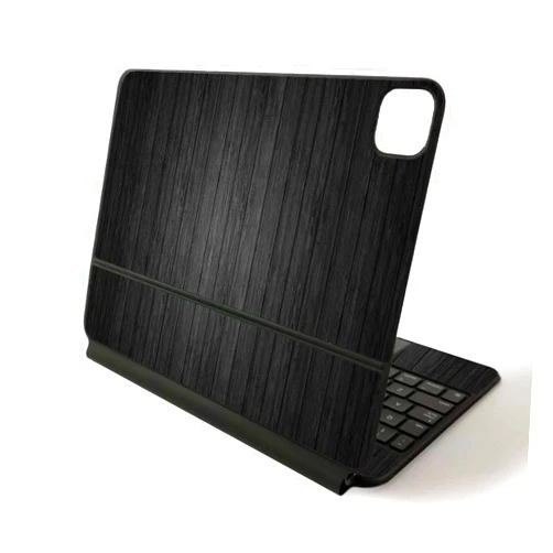 MIGHTY SKINS MightySkins Skin for Apple Magic Keyboard for iPad Pro 11-inch (2020) - Sushi | Protective, Durable, and Unique Vinyl Decal wrap Cover, Black Wood (APIPSK1120-Black Wood)