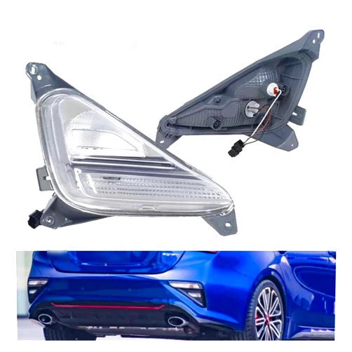 HLYQMYG Tail Lights Compatible With Kia Forte 2019 2020 Rear Bumper Foglights Fog Lights Stop Lamps Reflector Indicator(Only 1 Right)
