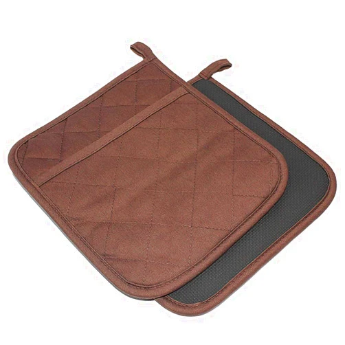 YEKOO Cotton and Neoprene Oven Pads Pot Holders with Pocket 8
