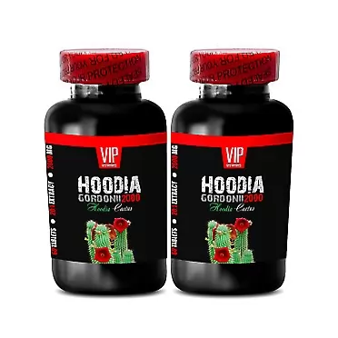 VIP VITAMINS hoodia Cactus Supplement - HOODIA GORDONII (Cactus) 2000 20:1 Extract, Antioxidant Herbal Supplement - hoodia herb Powder, 2 Bottles (120 Tablets)