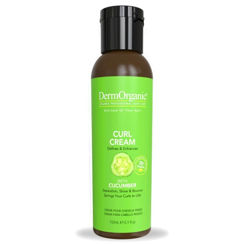 DermOrganic Curl Cream for Hair - Separate & Define for Bounce & Shine, 5 fl.oz