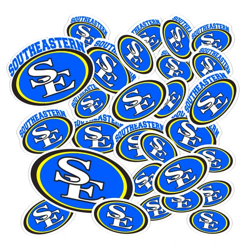 Desert Cactus Southeastern Oklahoma State University Stickers SE Savage Storm Vinyl Decals Laptop Water Bottle Car Scrapbook T1 (Type 1-1)