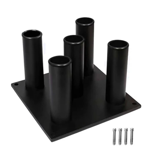 Yes4All Barbell Holder Vertical Storage Rack, Home Gym Organizer, Barbell Storage Rack Fit 2-inch Olympic Bars, Curl Bars, Triceps Bars, Dumbbell Handles