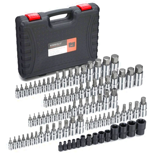 RIMKOLO 92-Piece Allen and Torx Bit Socket Set, 1/4