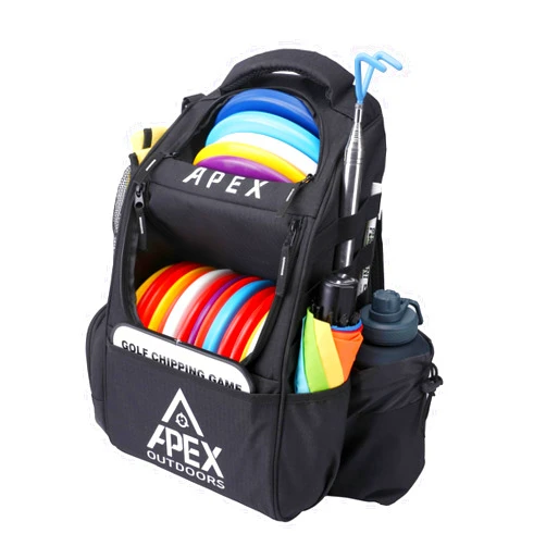 Apex Outdoors Disc Golf Bag, Large Disc Golf Backpack Holds Over 21 Discs, Durable & Lightweight with Multiple Storage Pockets