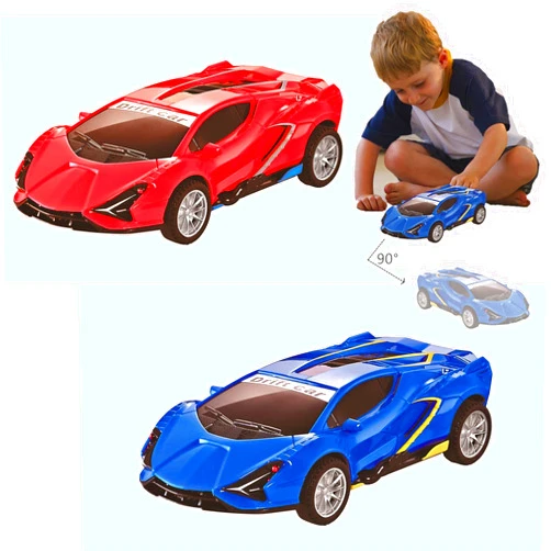 Johehe Inertia Drift Car Toy for Kids 3-6 Year Boys and Girls Model Car,2 Pack Push Go Friction Powered Vehicles Stunt Cars, Toddler Car for Kids Aged 3+ Gifts
