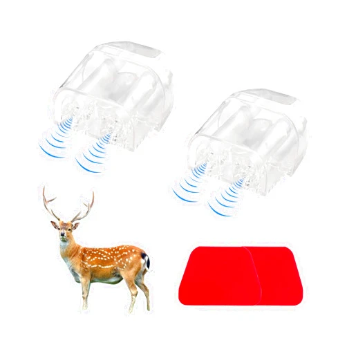 Povtii 2PCS Deer Whistles, Car Deer Whistles Warning Device with Rubber Pads, Whistle Save a Deer Avoids Collisions, Universal Car Accessories (White)