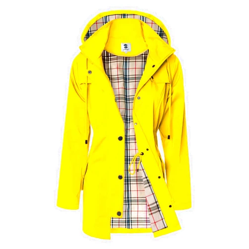 SaphiRose Women's Long Hooded Rain Jacket Outdoor Raincoat Windbreaker