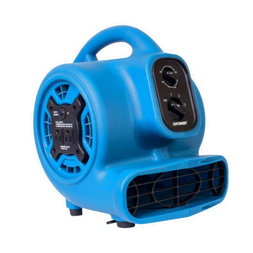 XPOWER P-230AT Mini Mighty 1/4 HP 925 CFM Centrifugal Air Mover, Carpet Dryer, Floor Fan, Blower, Stackable, Daisy Chain, for Water Damage Restoration, Janitorial, Plumbing, Home Use