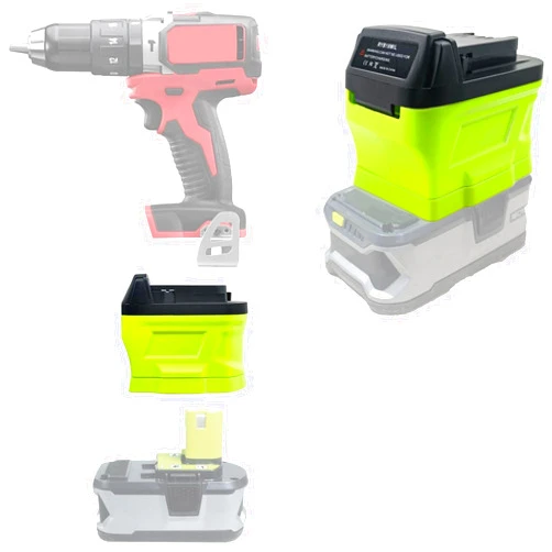 MAKBOS for Ryobi for Milwaukee Battery Adapter Converter,Replacement for Milwaukee 18V Battery,Cordless Power Tool Adaptor