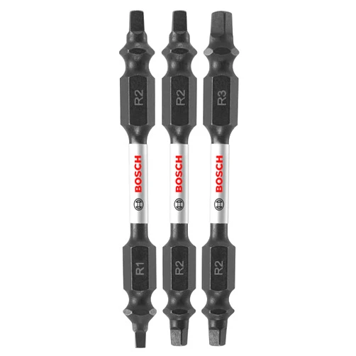 BOSCH ITDESQV2503 3-Piece 2-1/2 In. Impact Tough Double-Ended Screwdriving Bit Assorted Set