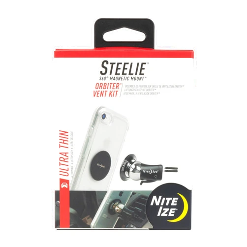 Nite Ize Steelie Vent Kit - Magnetic Cell Phone Holder for Car Vents - Phone Mount - Orbiter