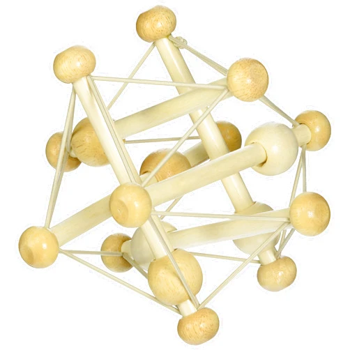 Manhattan Toy Skwish Natural Rattle and Teether Grasping Activity Toy