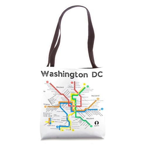 Ziggy's Closet Subway System Washington DC Tote Bag
