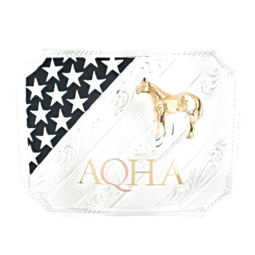Montana Silversmiths AQHA All American Silver Buckle - Q46100