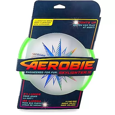 Aerobie Skylighter 10 Ultimate Flying Disc w/Super Bright Long Lasting LEDs (Green)