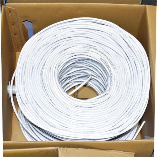 Premiertek 1000Ft Cat6 23AWG UTP Solid 4-Pairs Network Ethernet LAN Cable Bulk White (CAT6-CCA-1KFT-W)
