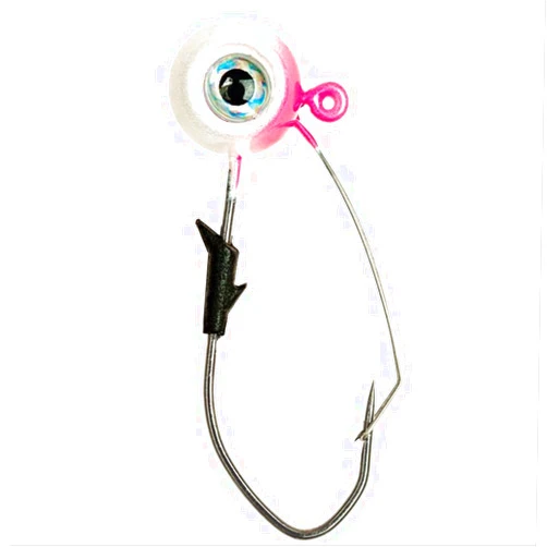 Eagle Claw PRO-V WDLESS Eagle Eye JIG, 1/8 OZ, Pink/White