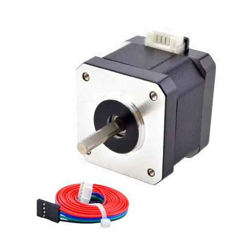 STEPPERONLINE 0.9deg Nema 17 Stepper Motor Bipolar 1.5A 30Ncm with 1 Meter Cable for 3D Printer CNC