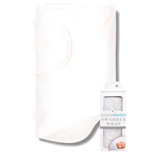 Miracle Blanket Swaddle Wrap - Boy, Girl, or Neutral Receiving Baby Blanket - Soft, Wearable Sleep Sack Essential for Newborns and Infants (Natural Beige)