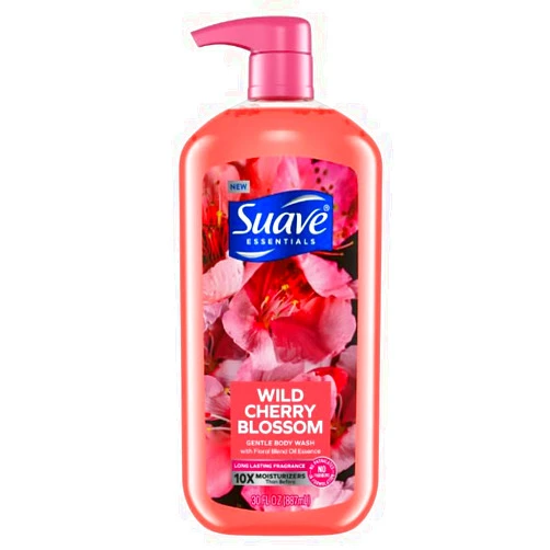 Generic 𝓢𝓾𝓪𝓿𝓮 Essentials Gentle Body Wash, Wild Cherry Blossom, 30 oz (pack of 1)