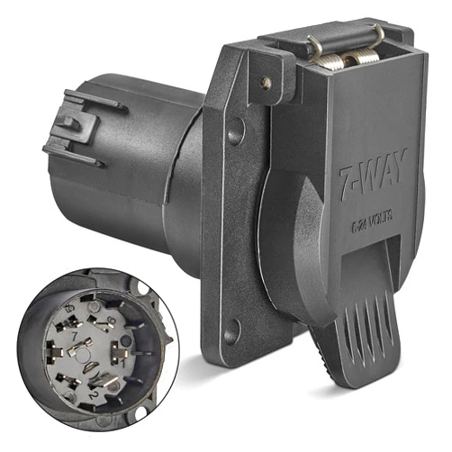Oyviny Replacement USCAR to 7 Way RV Blade Trailer Connector for Chevy, Ford, GMC and Nissan, Silverado Trailer Plug, Factory Tow Package and USCAR Socket Required