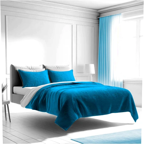 Mezzati Bedspread Coverlet Set Stunning Blue – Prestige Collection - Comforter Bedding Cover – Brushed Microfiber Bedding 3-Piece Quilt Set (King/Cal King, Stunning Blue)