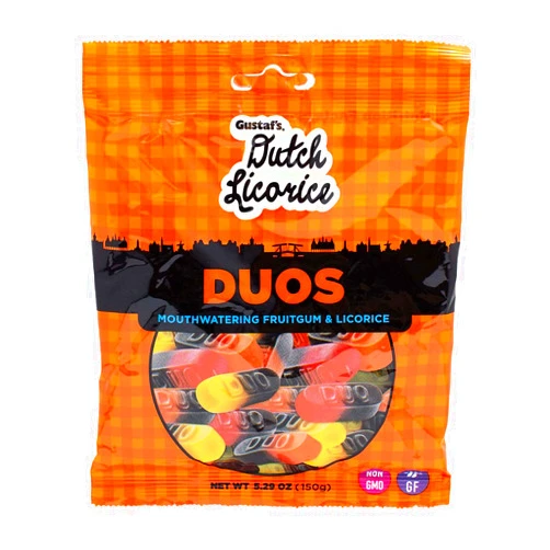 Gustaf's Licorice Duos, 5.29 Ounce (Pack of 12)